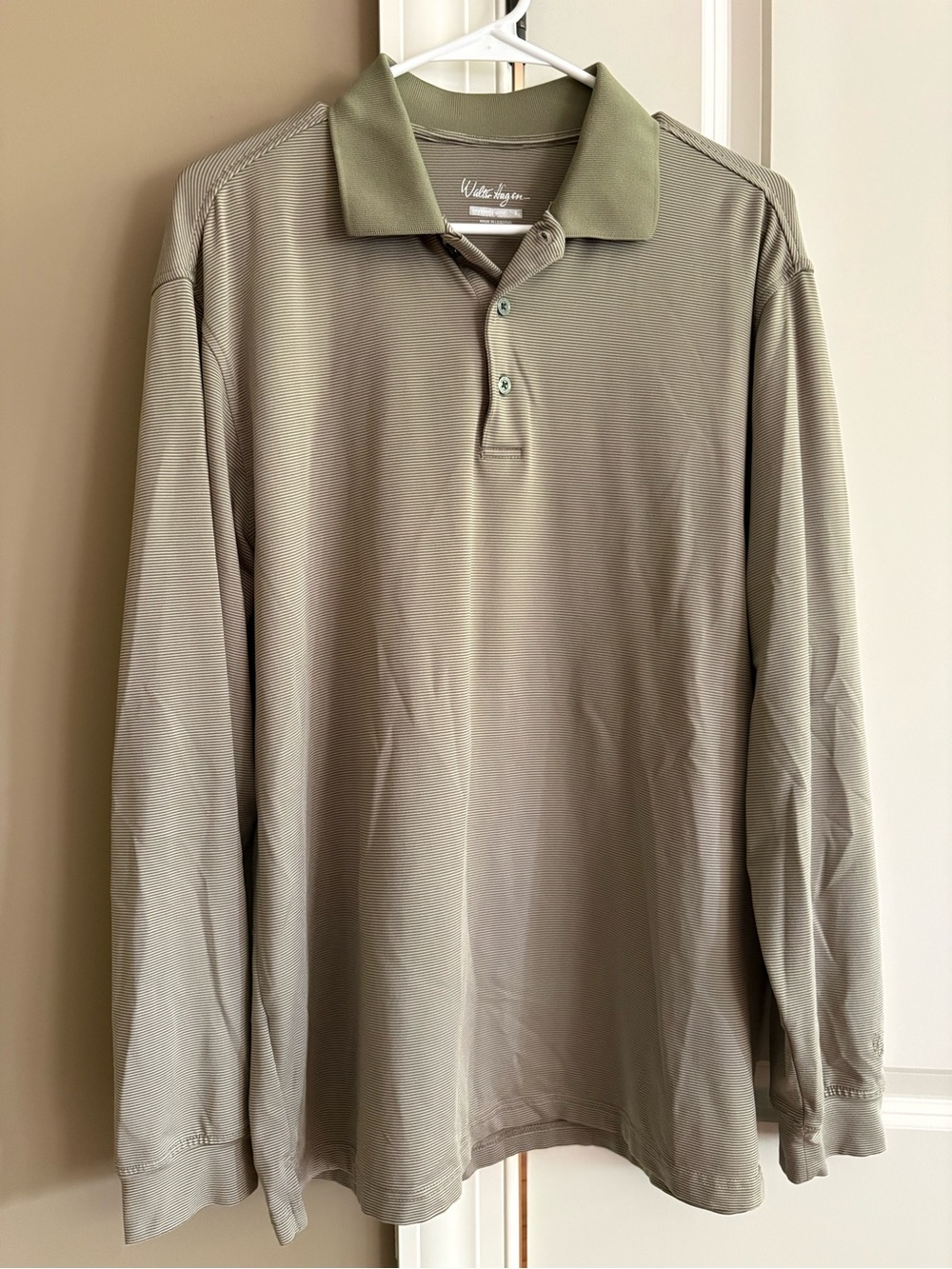 Walter Hagen long sleeve active polo